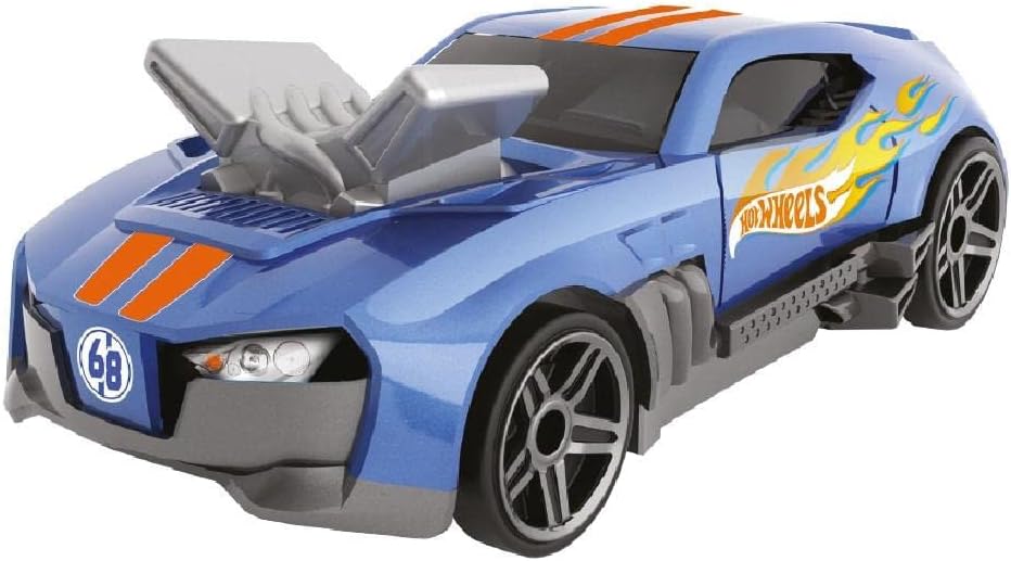 Hot Wheels - Porta Carrinhos Radical com Carro 2 em 1 - Azul F0102-7 - Fun