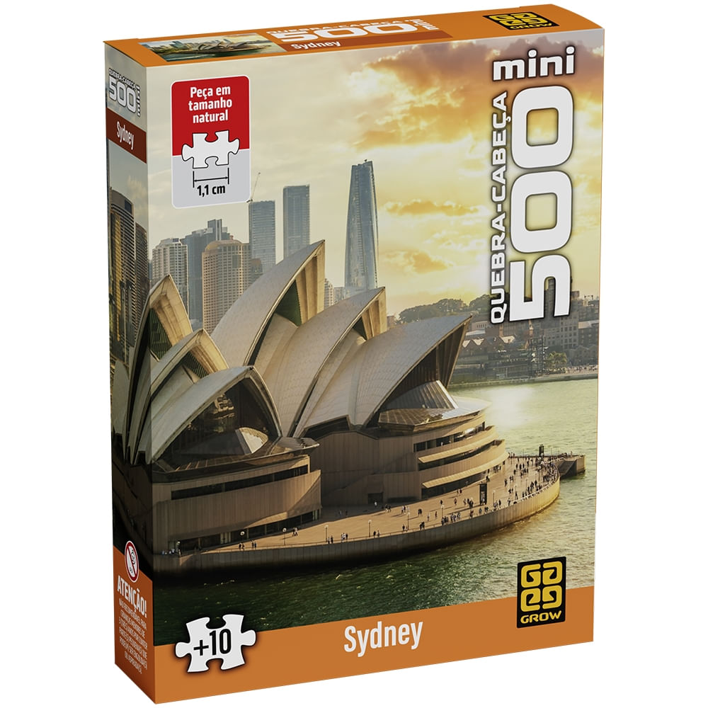Quebra-Cabeça 500 Peças Mini - Sydney - Grow