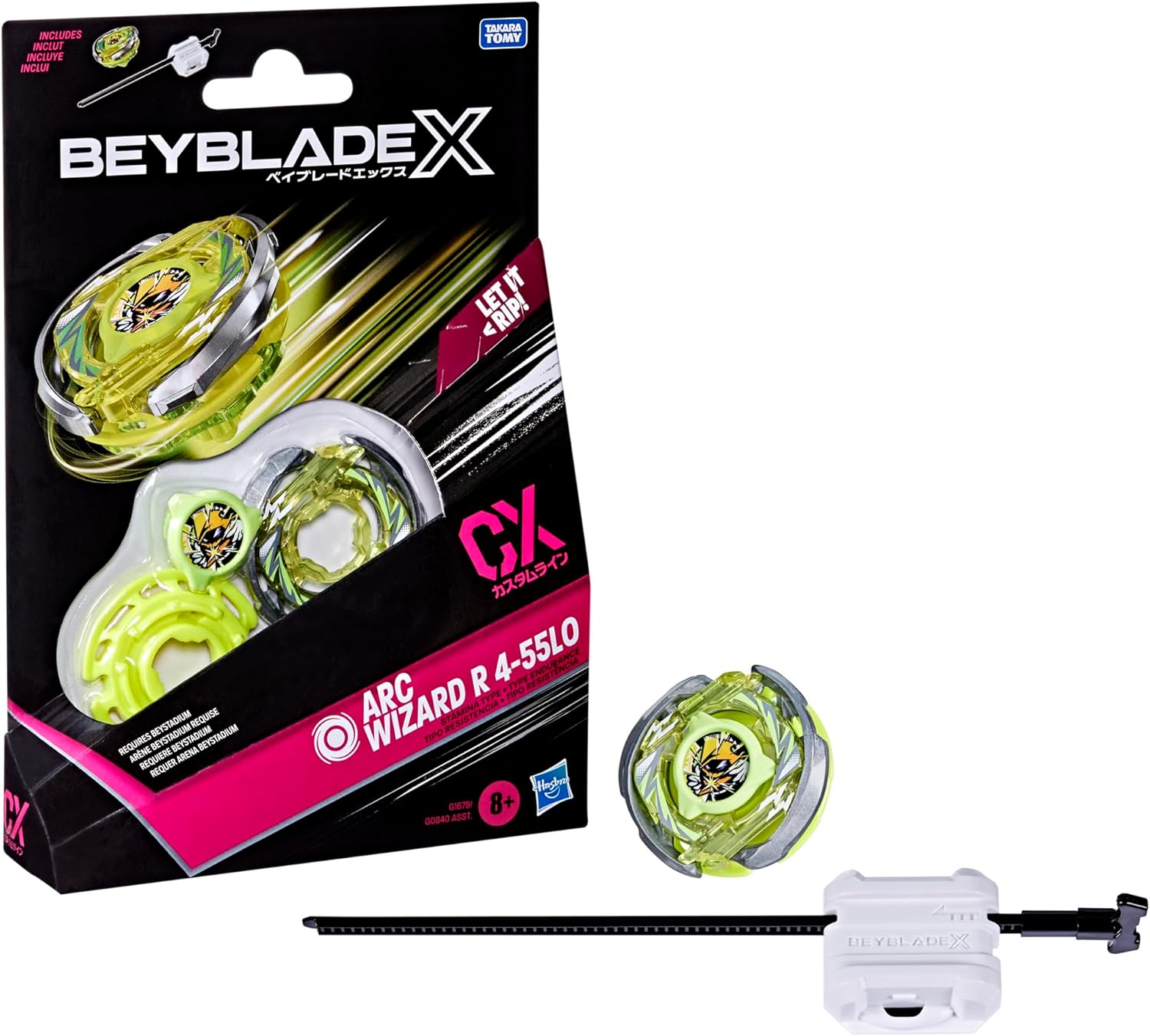 Beyblade X - Pião Arc Wizard R 4-55lo G1679