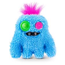 Fuggler - Monstro Baby Fugg 9cm - Sasquoosh (azul com Botões)