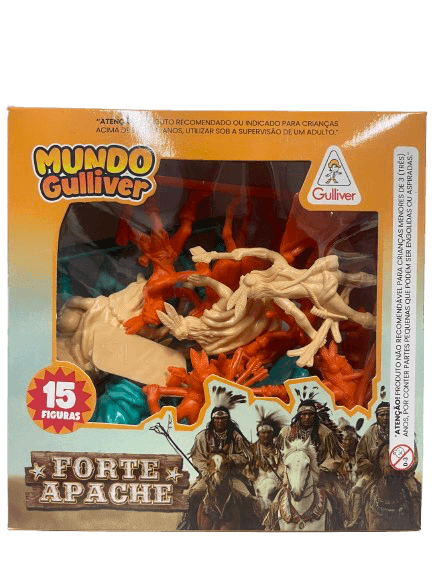 Mundo Gulliver - Forte Apache com 15 Figuras (acampamento)