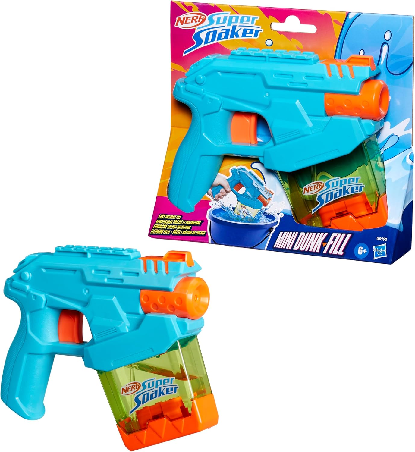 Nerf - Lançador de Água Super Soaker Mini Dunk Fill G0993 - Hasbro