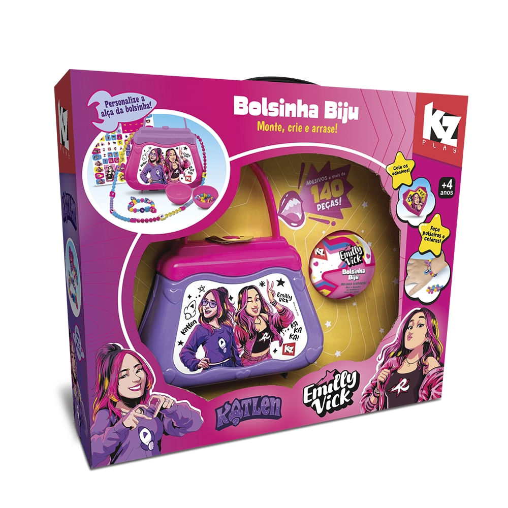 Emilly Vick e Katlen - Dos Rosa - Bolsinha Biju - Elka