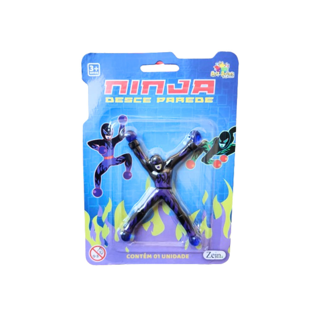 Boneco Ninja Desce Parede 9,5cm 8422097 - Art Brink