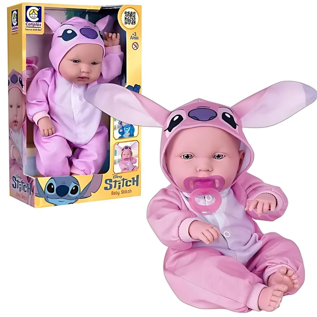 Stitch - Boneca Baby Angel - Cotiplás