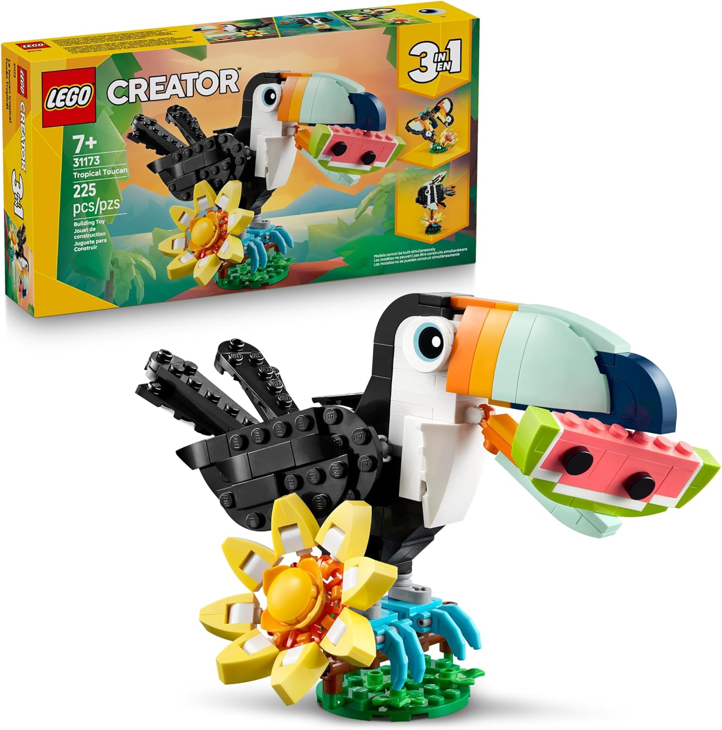 31173 Lego Creator 3 em 1 - Animais Selvagens: Tucano Tropical