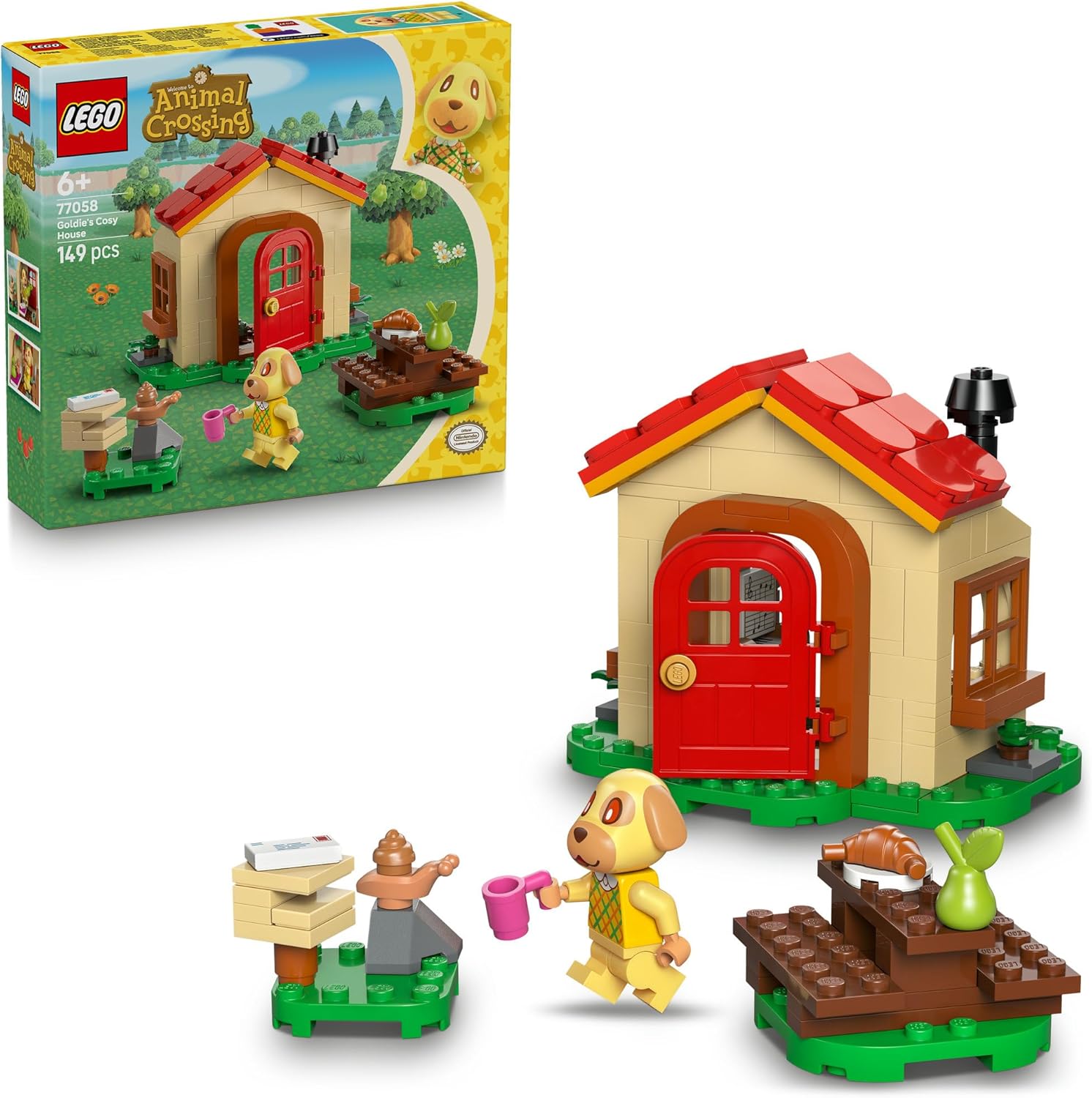 77058 Lego Animal Crossing - a Casa Aconchegante da Goldie