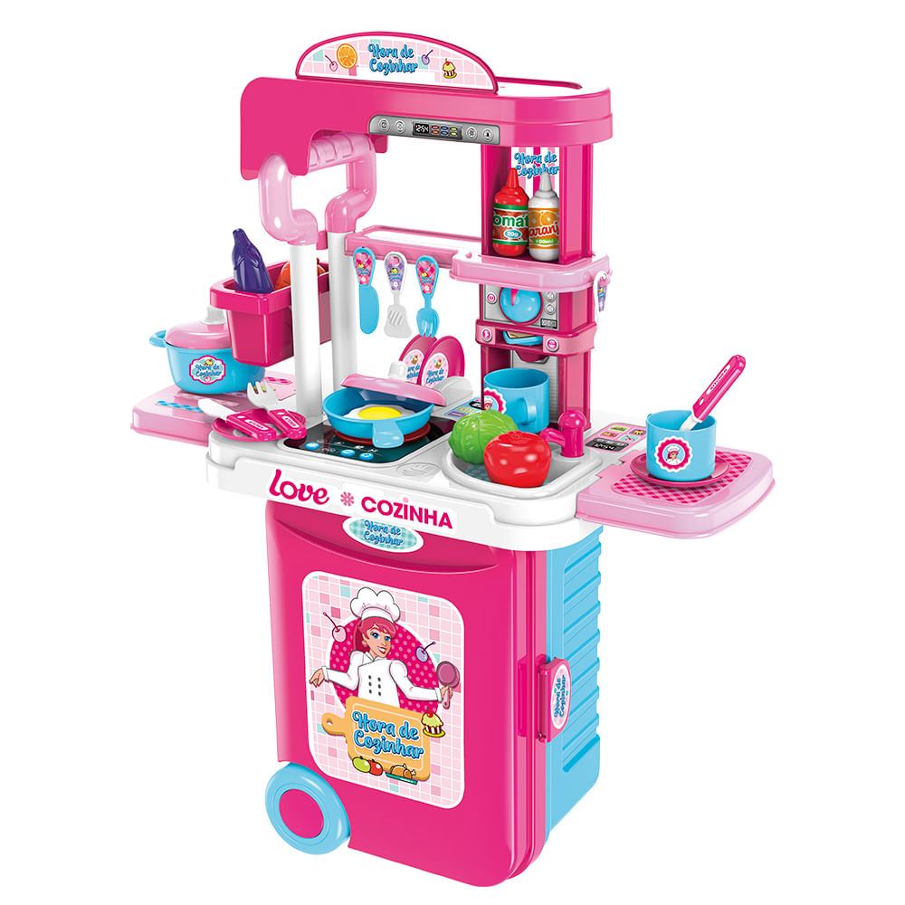 Maleta Hora de Cozinhar com Luz e Som - Dm Toys
