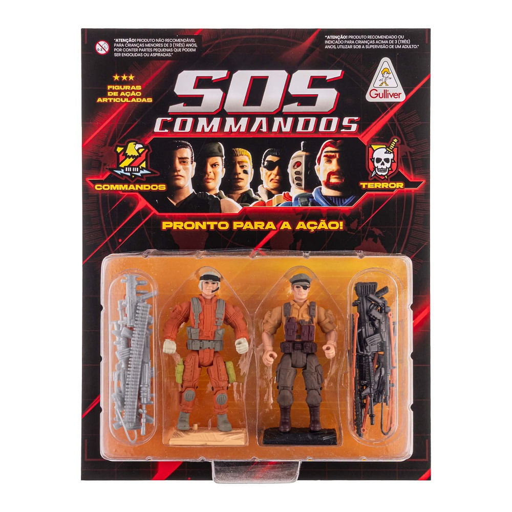 Sos Commandos - Figuras e Acessórios - J. Dean e Jackall 896 - Gulliver
