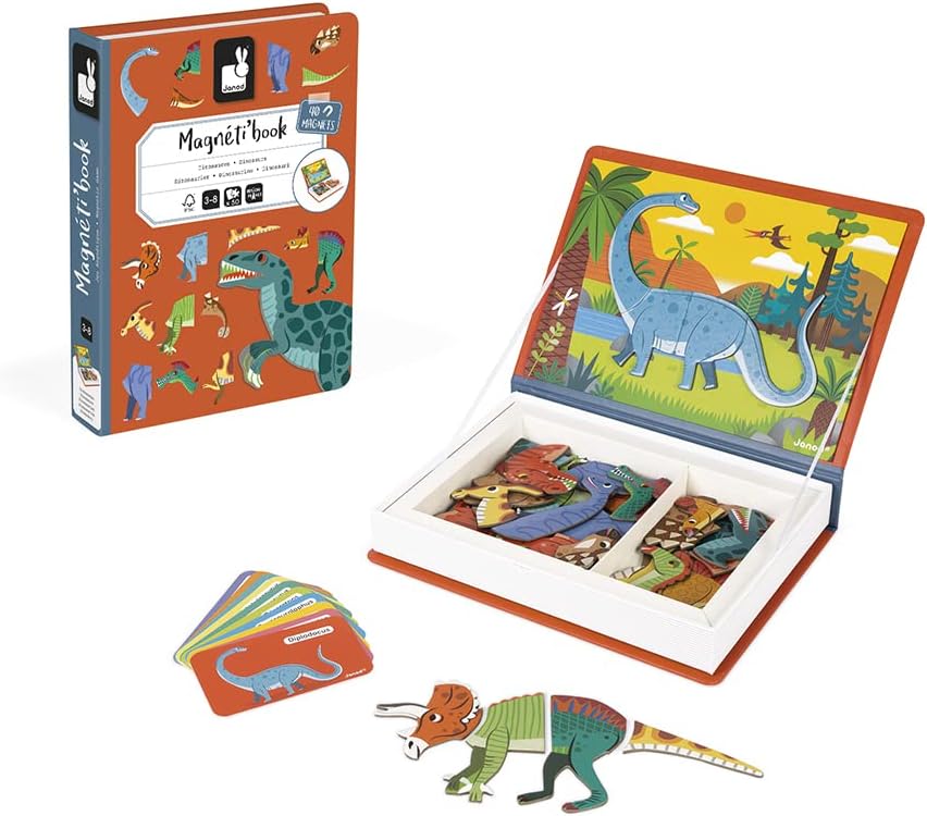Livro Magnético - Misture e Combine - Dinossauros