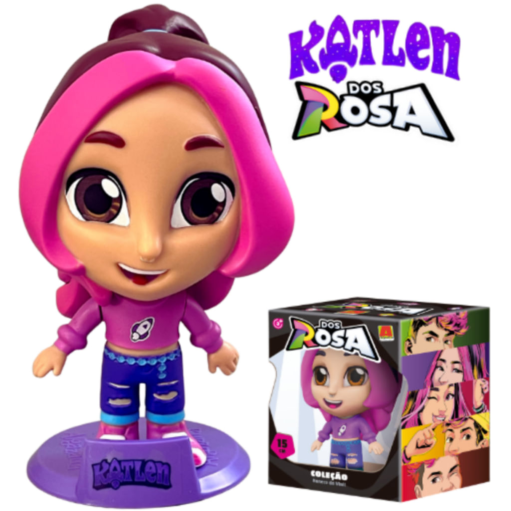 Boneca Katlen - Dos Rosa 15cm - Algazarra