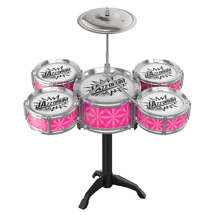 Bateria Infantil Rock Star - Rosa - Art Brink