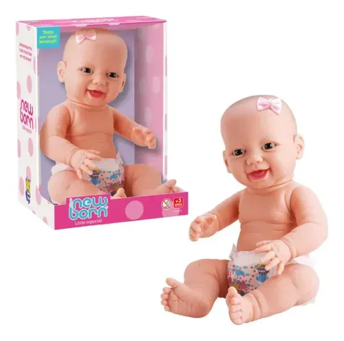 Boneca Diver New Born - Little Especial - Divertoys