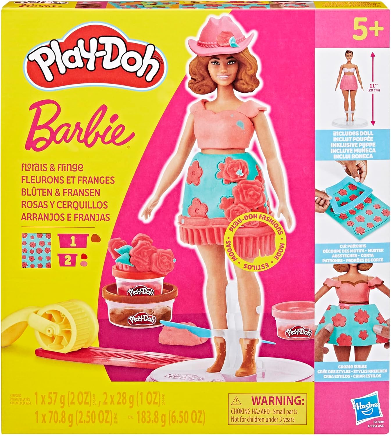 Massinha Play-Doh - Barbie - Arranjos e Franjas G1360 - Hasbro