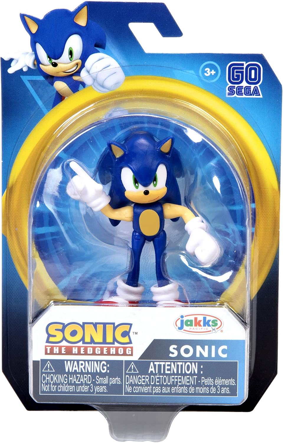 Sonic - Boneco Articulado Sonic Moderno 6cm 4559 - Sunny