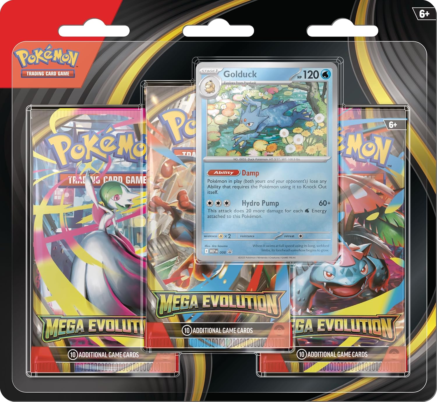 Pokemon Cartas - Mega Evolução - Blister Triplo com 19 Cards