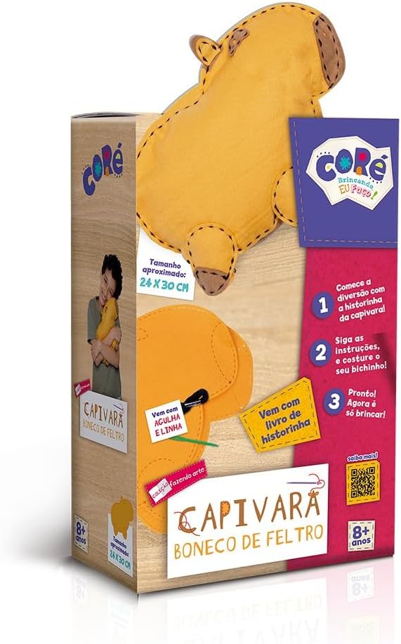 Fazendo Arte - Capivara - Boneco de Feltro - Toyster
