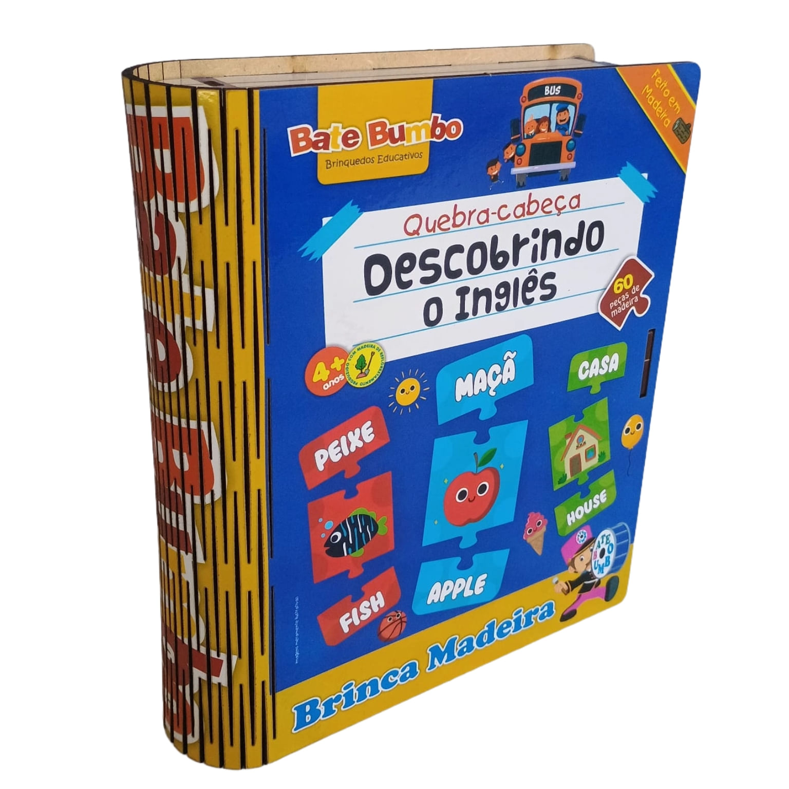 Quebra-Cabeça Descobrindo o Inglês - Bate Bumbo