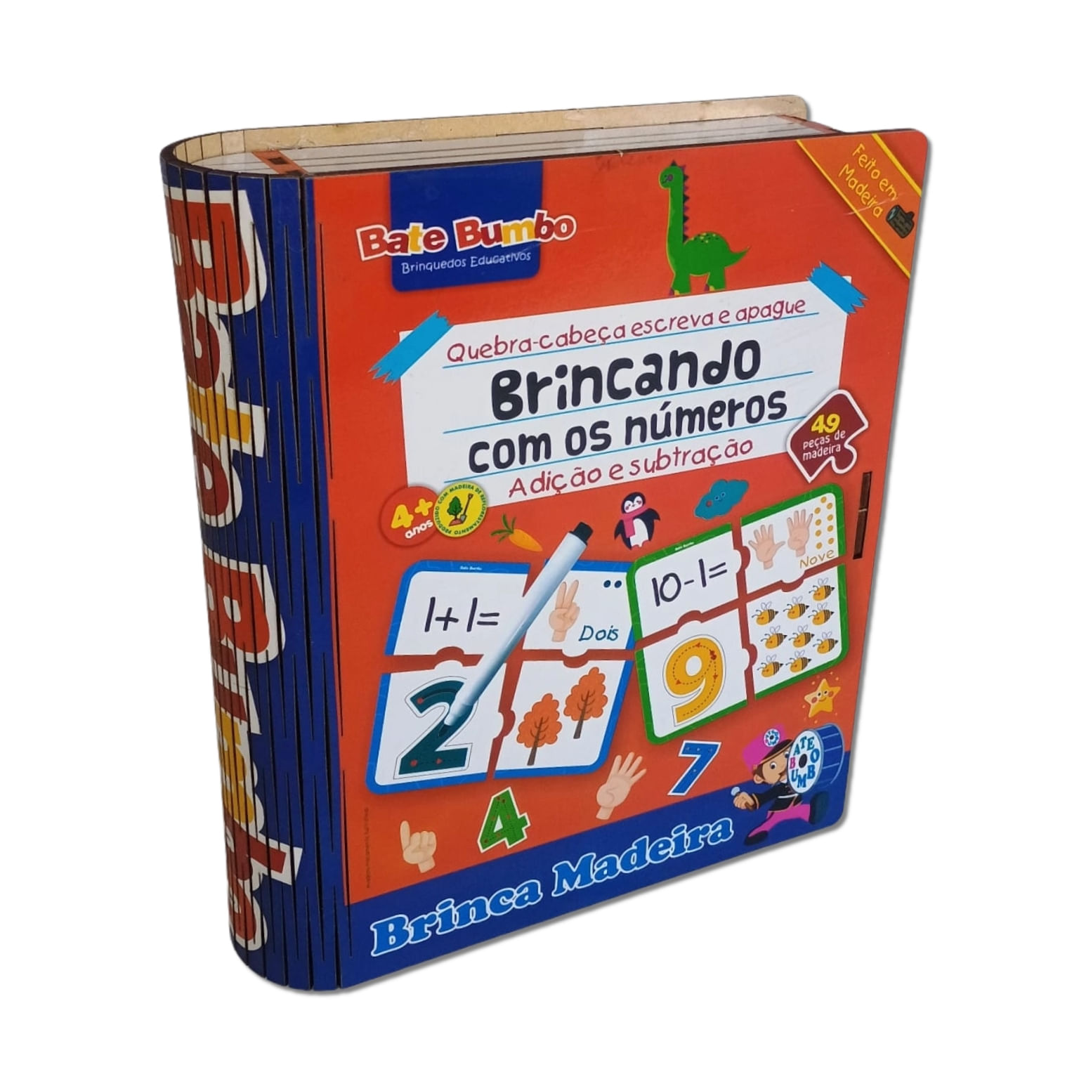 Quebra-Cabeça Escreva e Apague - Brincando com Os Números - Bate Bumbo