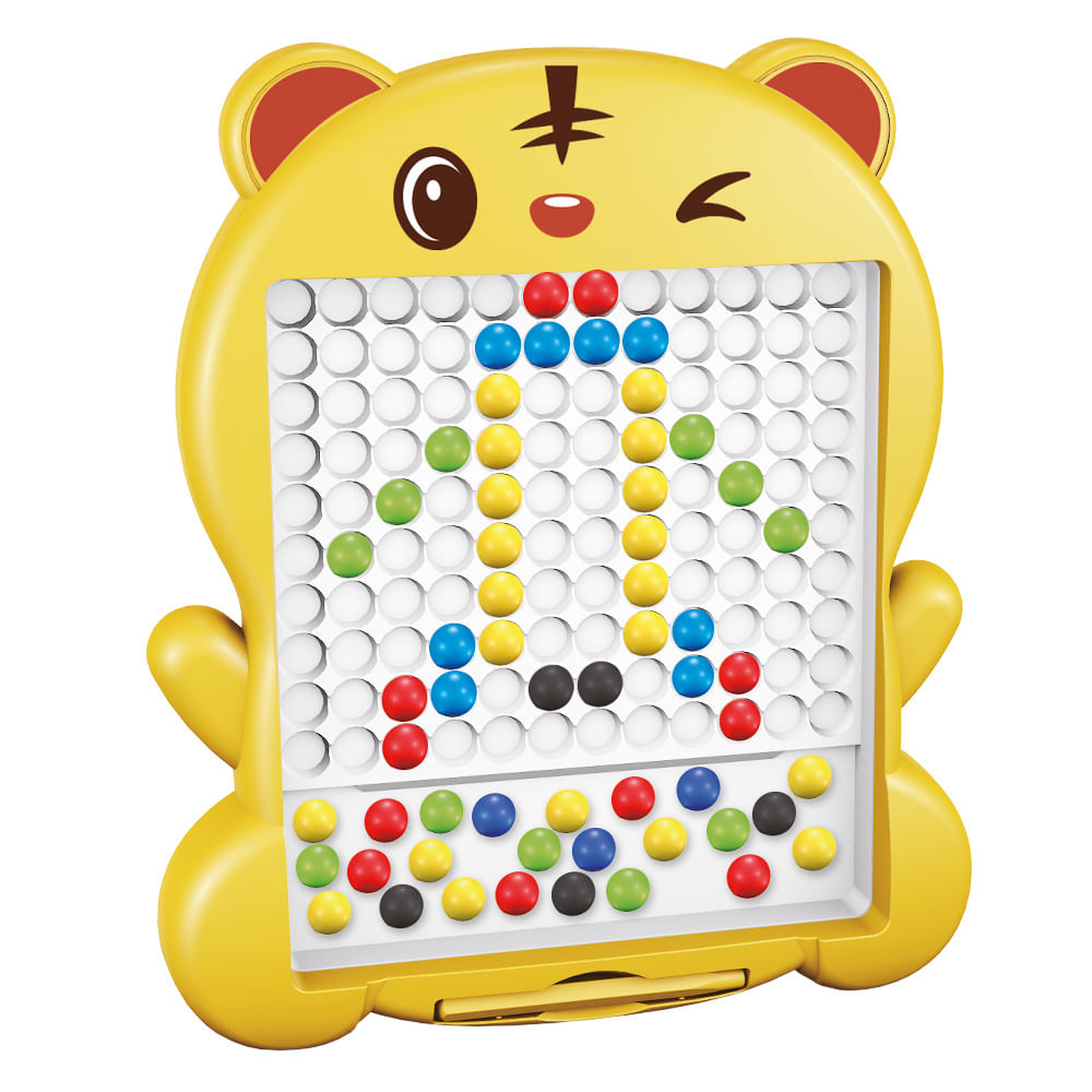 Quadro Desenho Magnético Bichos - Tigre (amarelo) - Dm Toys
