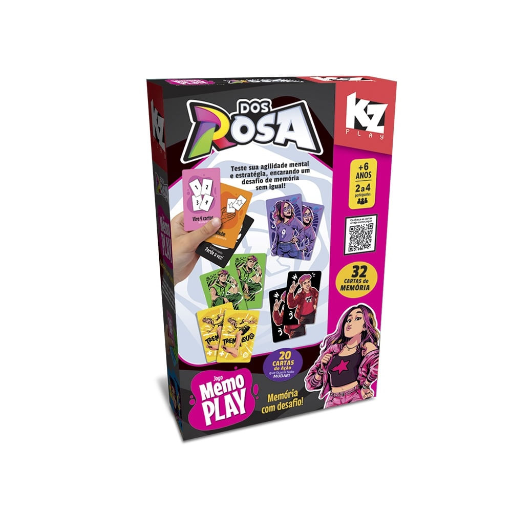Jogo da Memória - Memo Play - Dos Rosa - Elka