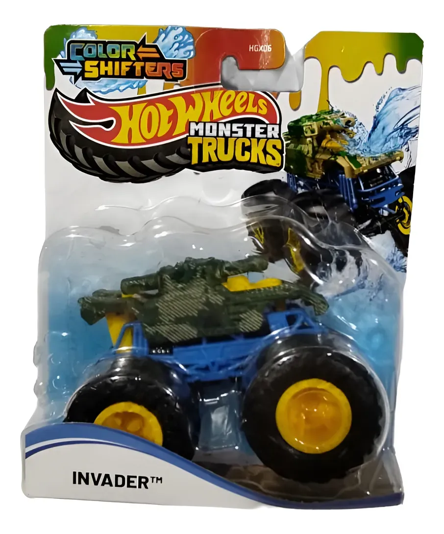 Hot Wheels - Monster Trucks - Color Shifters - Invader Jdv95
