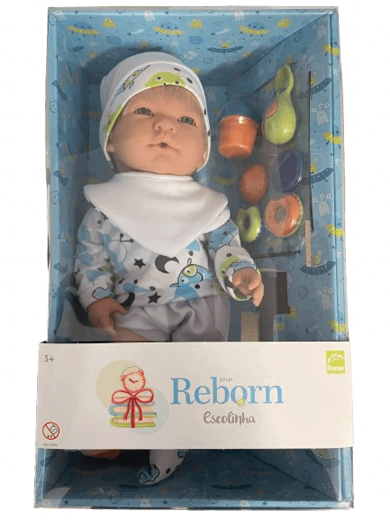 Boneca Bebê Reborn - Escolinha - Branca - Roma