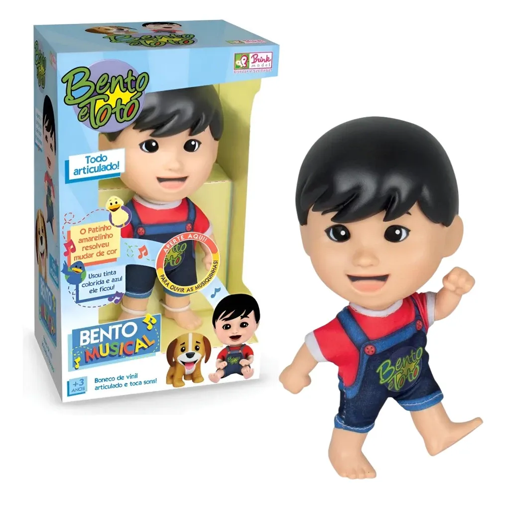 Bento e Totó - Boneco Bento Musical - Brink Model