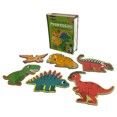 Quebra-Cabeça Progressivo - Dinossauros - Bate Bumbo