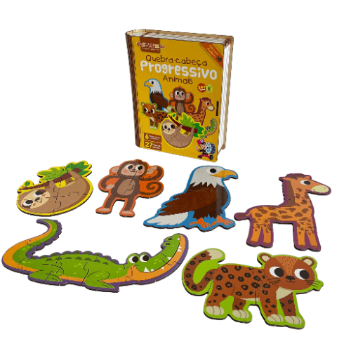Quebra-Cabeça Progressivo - Animais - Bate Bumbo