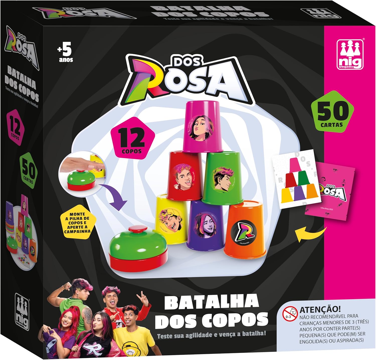 Dos Rosa - Jogo Batalha Dos Copos - Nig