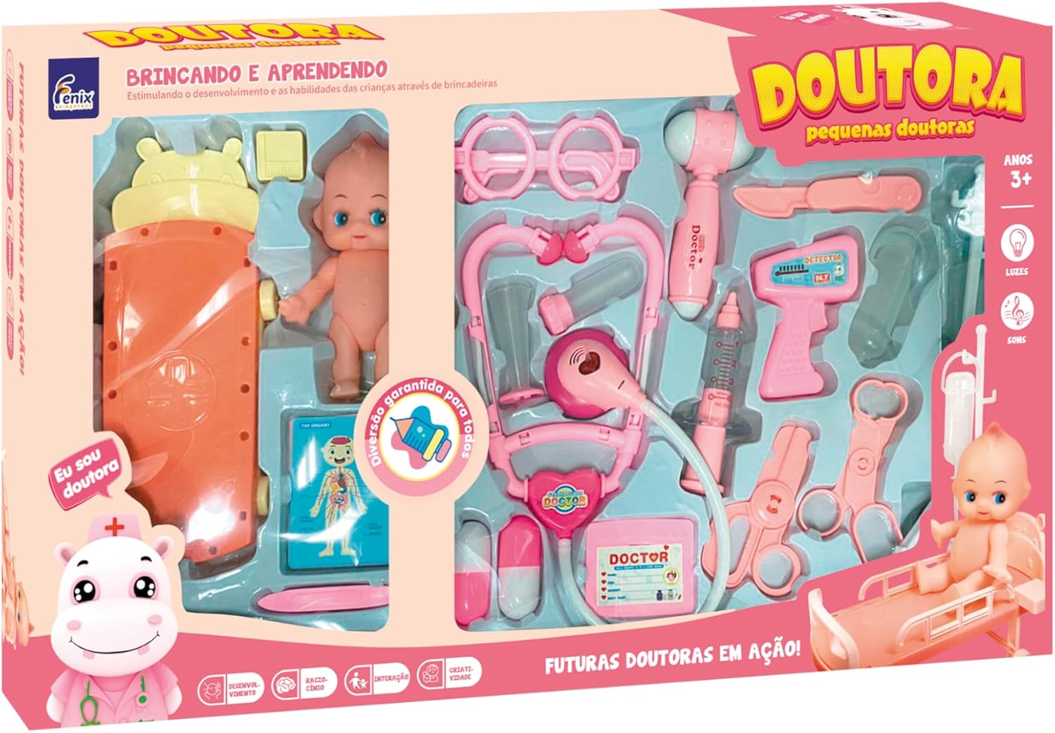 Kit Médico com Bebê - Doutora Rosa - Fenix