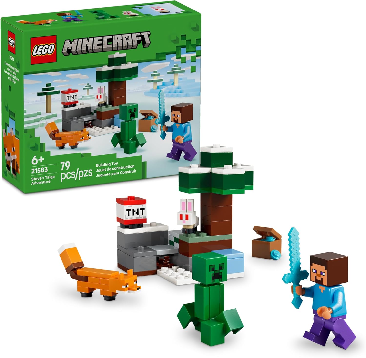 21583 Lego Minecraft - Aventura do Steve Na Taiga