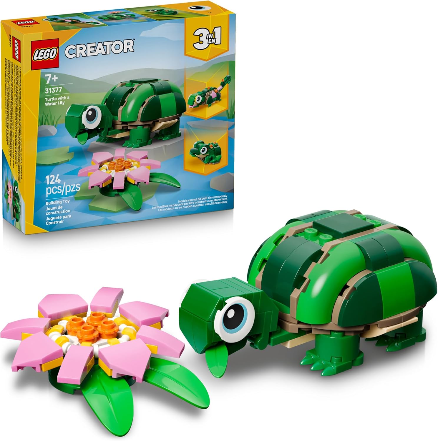 31377 Lego Creator 3 em 1 - Tartaruga com Uma Flor Lírio-De-Água