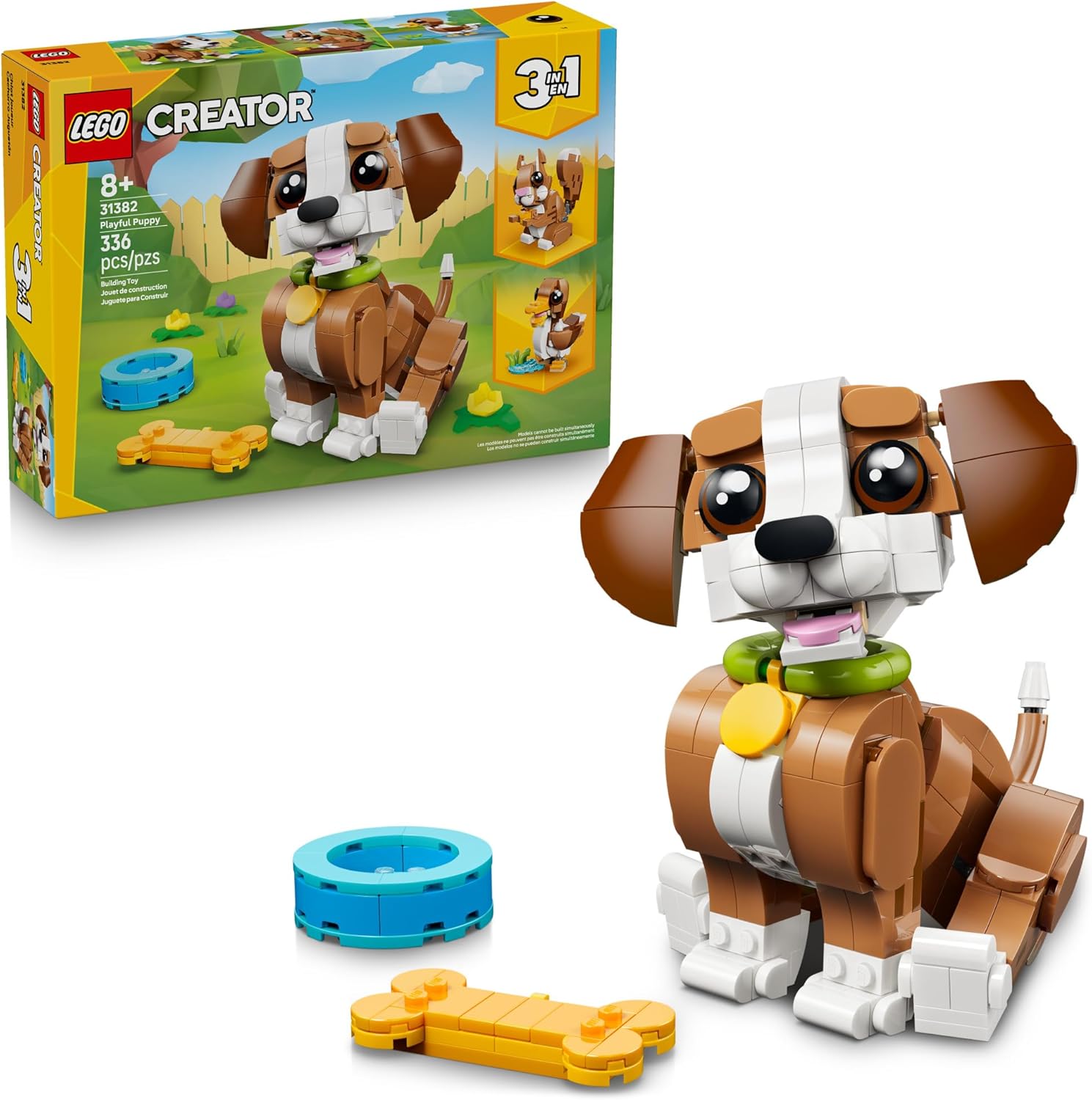 31382 Lego Creator 3 em 1 - Animais Adoráveis: Cachorrinho Brincalhão