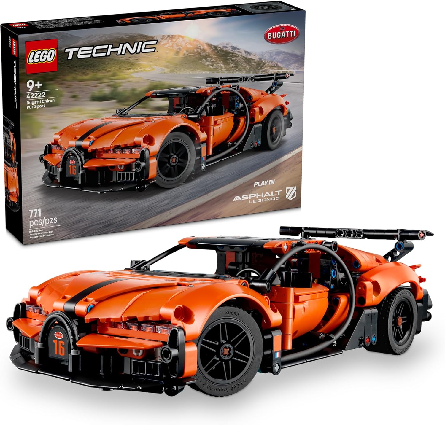 42222 Lego Technic - Hipercarro Bugatti Chiron Pur Sport
