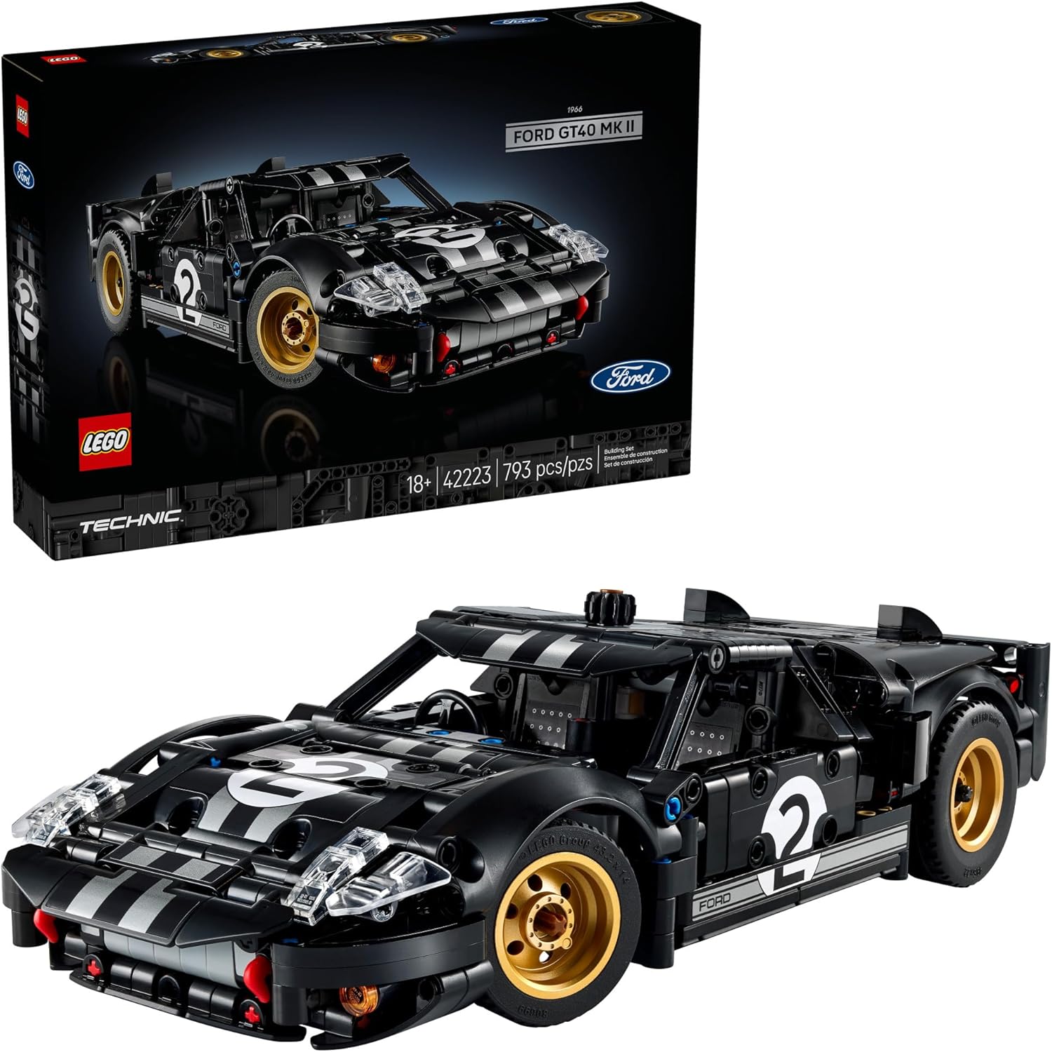 42223 Lego Technic - Carro de Corrida 1966 Ford Gt40 Mkii