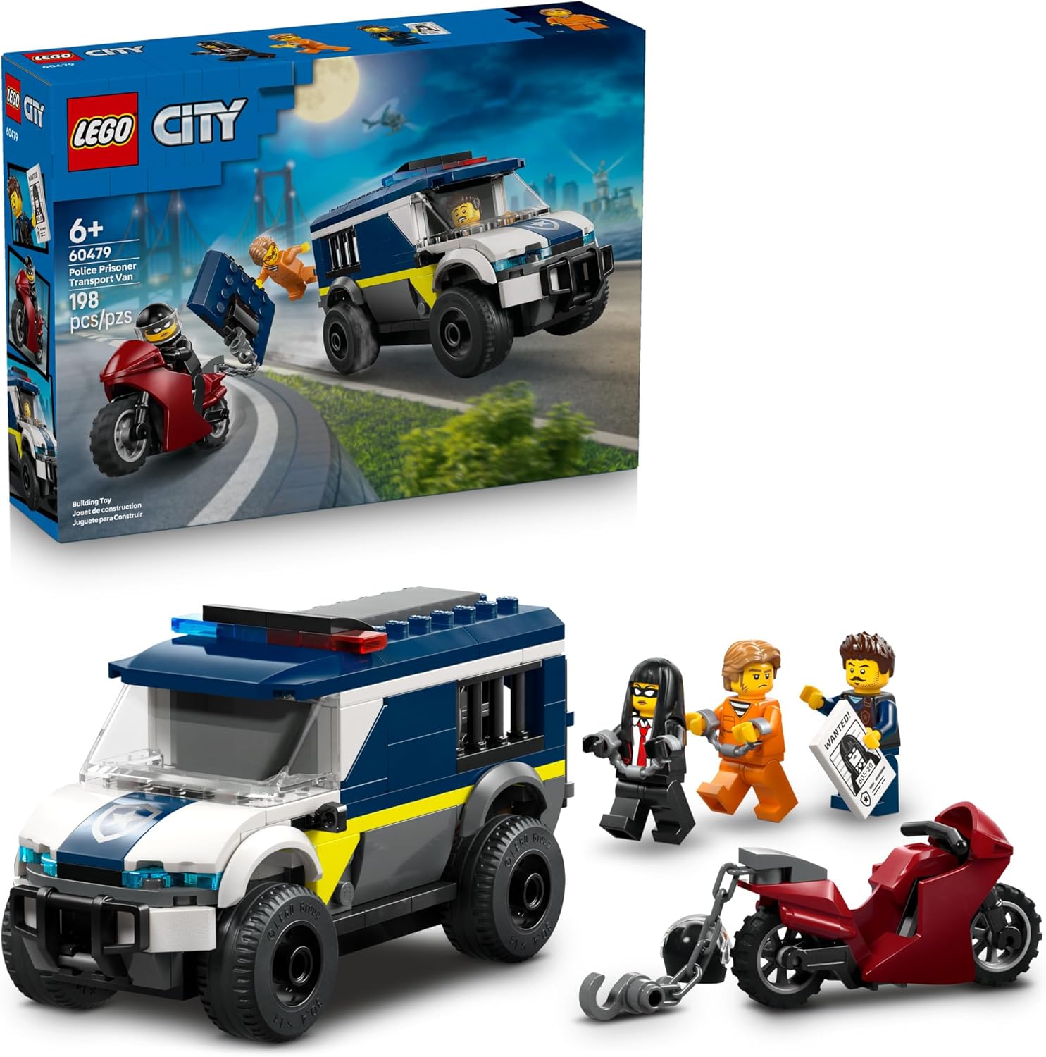 60479 Lego City - Van de Transporte de Prisioneiros da Polícia