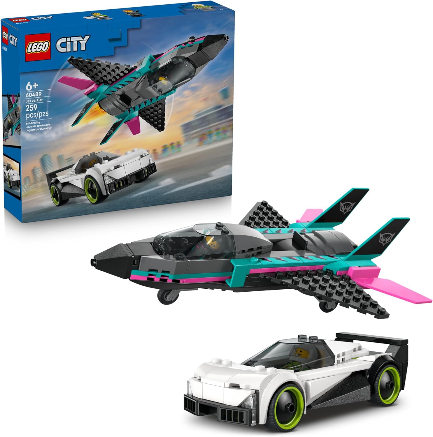 60489 Lego City - Jato Contra Carro