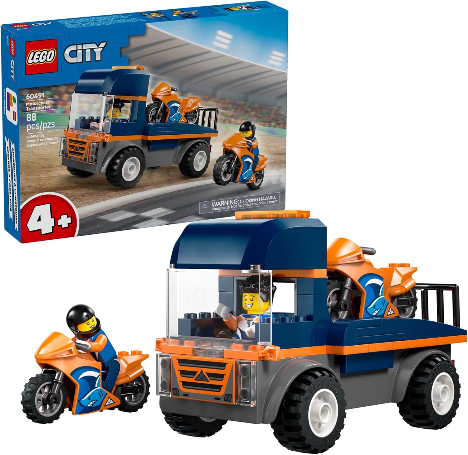 60491 Lego City - Transportador de Motocicletas