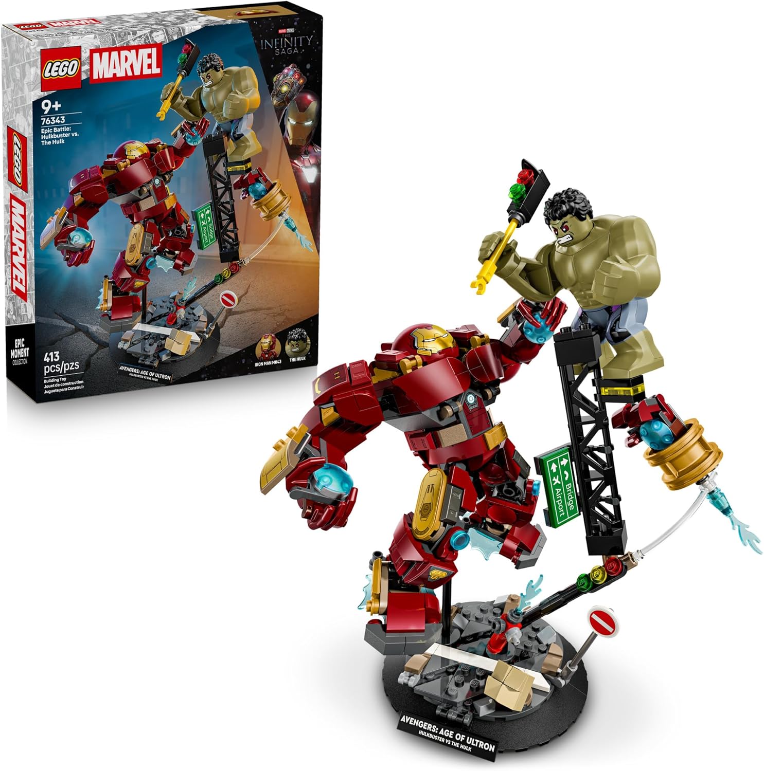 76343 Lego Marvel - Batalha Épica: Caça-Hulk Contra o Hulk