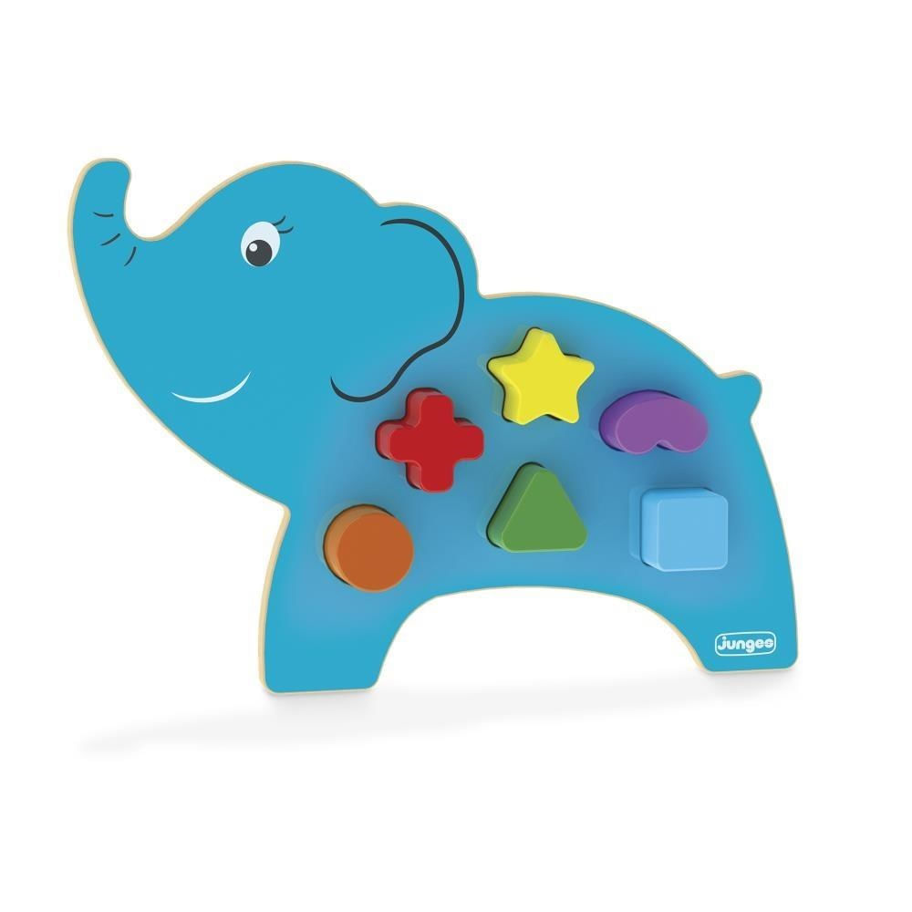 Animais Didáticos - Elefante Madeira - Junges