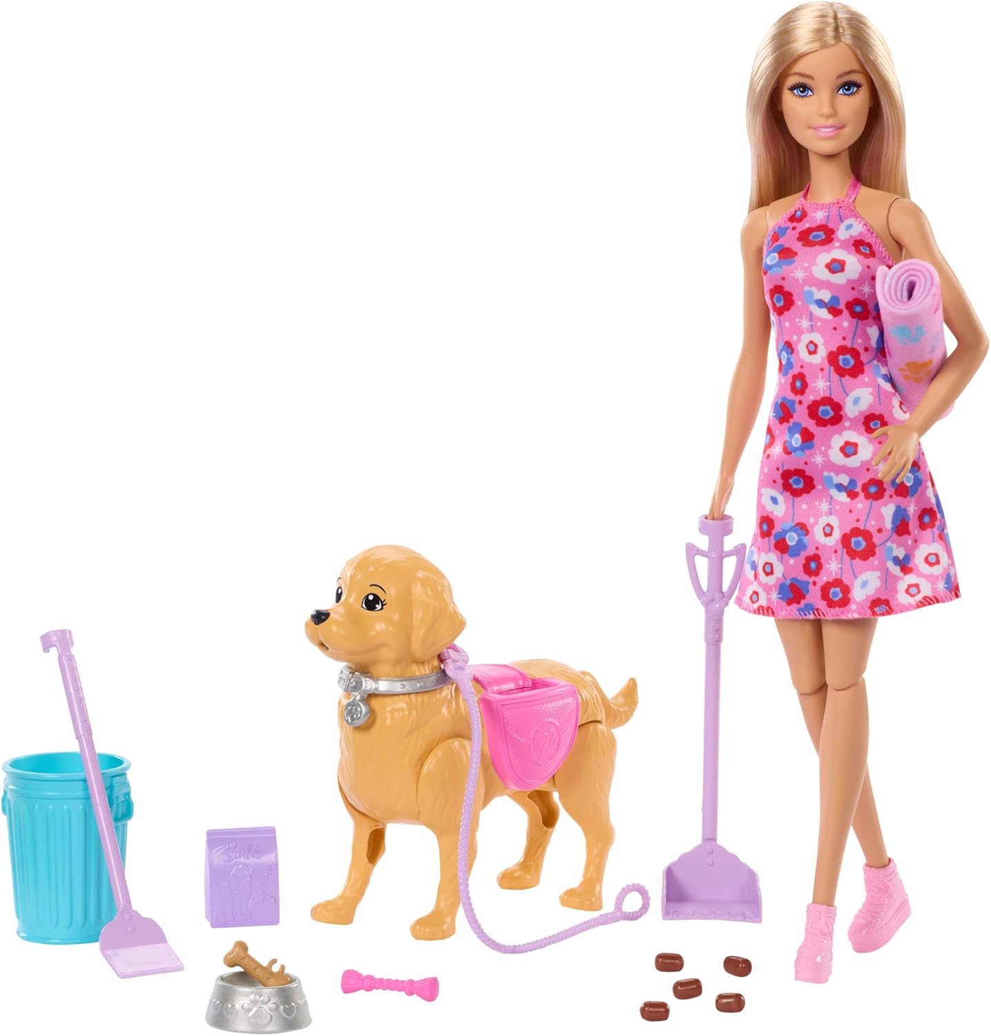 Boneca Barbie - Passeio com Cachorrinha - Malibu Jjb46