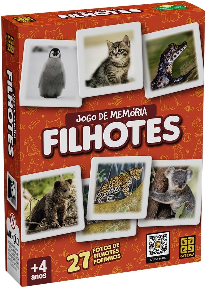 Jogo de Memória Filhotes - Grow