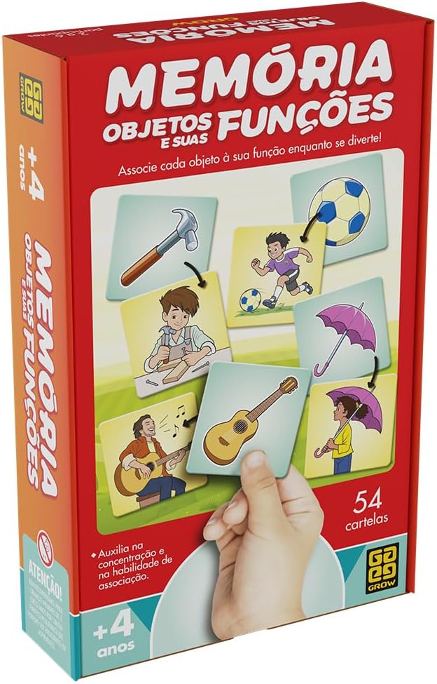 Jogo Memória Objeto e Suas Funções - Grow