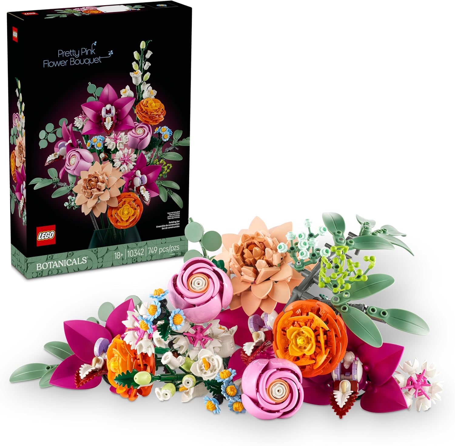 10342 Lego Botanical Collection - Lindo Buquê de Flores Rosas