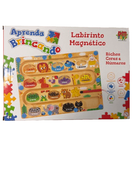 Aprenda Brincando - Labirinto Magnético - Dm Toys
