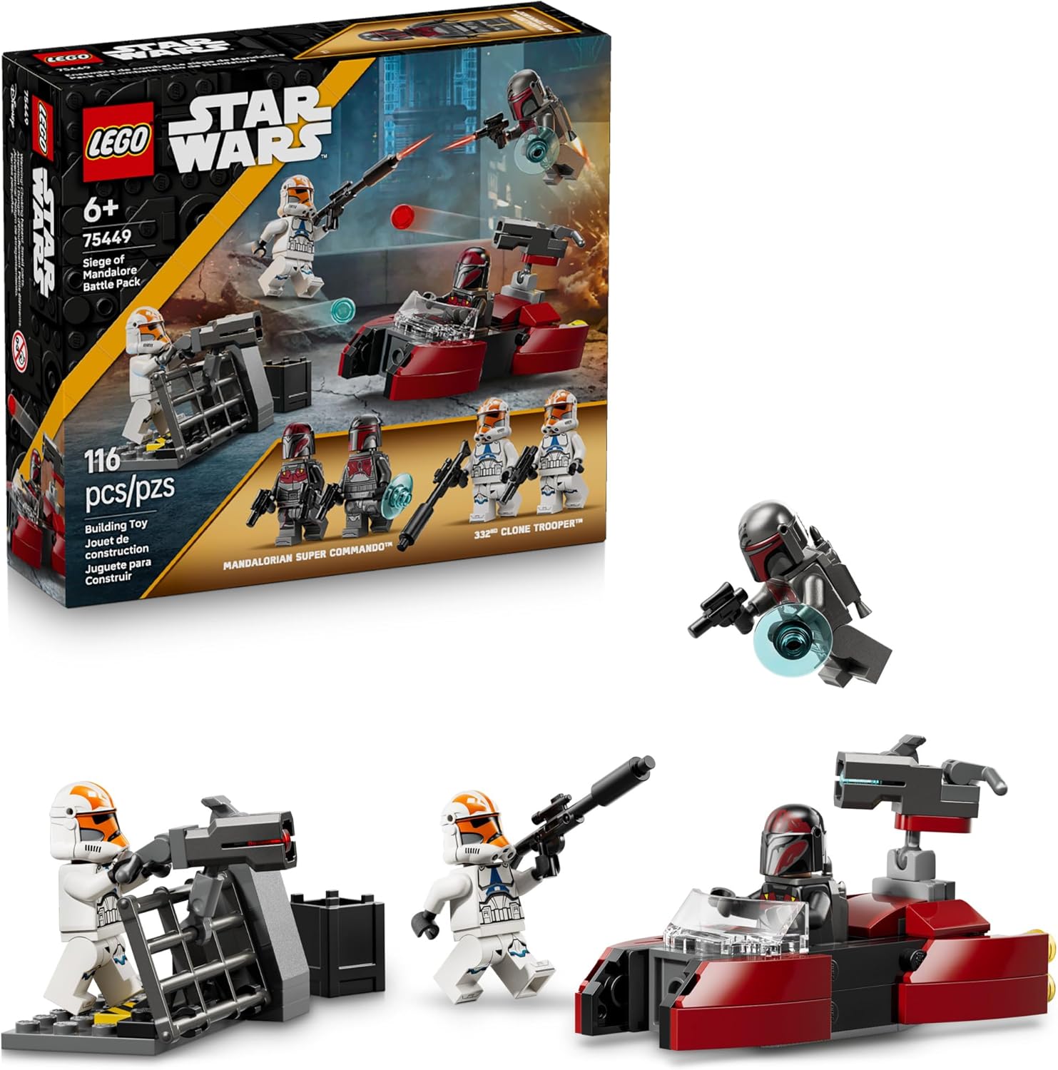 75449 Lego Star Wars - Pack de Combate do Cerco de Mandalore