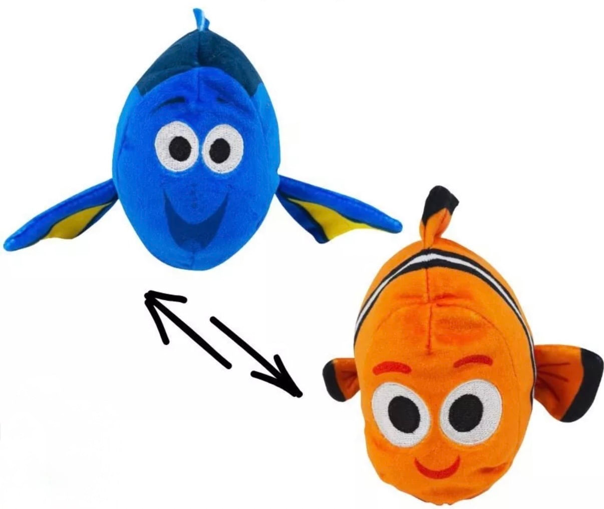 Disney Pelúcia - Figuras 2 em 1 - Nemo e Dory - Toyng