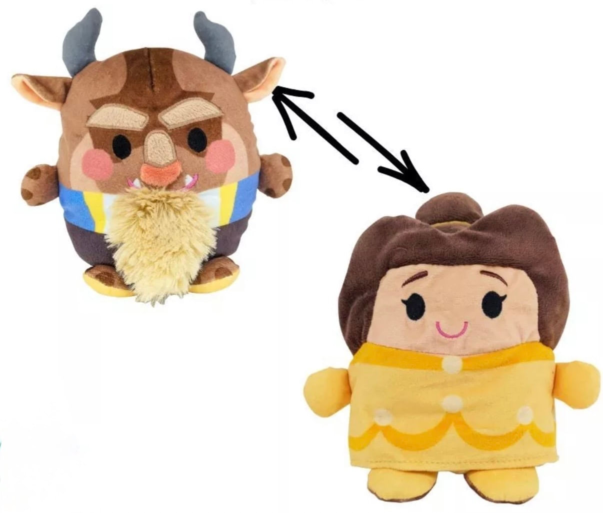 Disney Pelúcia - Figuras 2 em 1 - a Bela e a Fera - Toyng